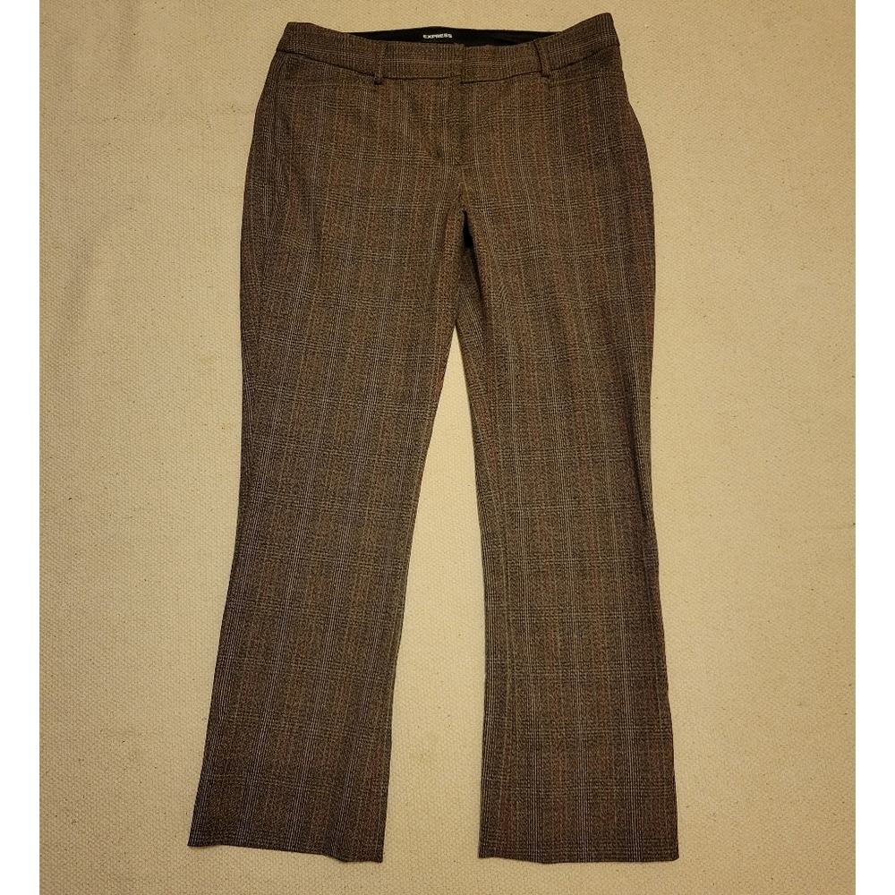 Womens Express Columnist Barely Boot Tweed Pants … - image 1